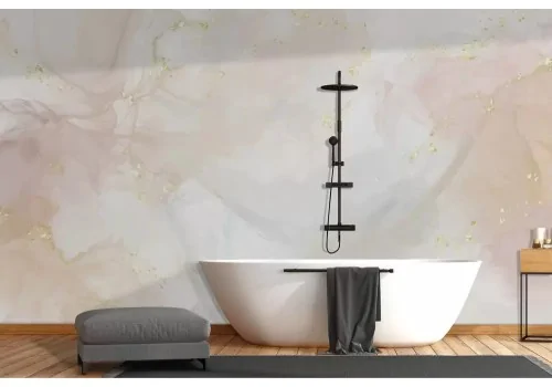 Carta da parati sfumature rosa glitter oro 2