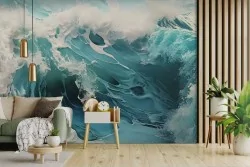 Carta da parati onde mare