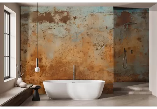 Carta da parati ruggine vintage colori caldi 2