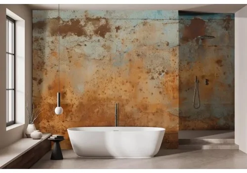 Carta da parati ruggine vintage colori caldi 2