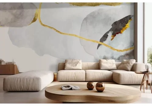 Carta da parati astratta toni tenui