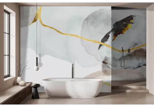 Carta da parati sfumature tenui astratta 2