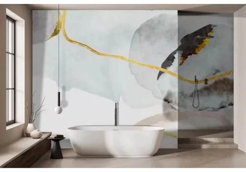 Carta da parati sfumature tenui astratta 2