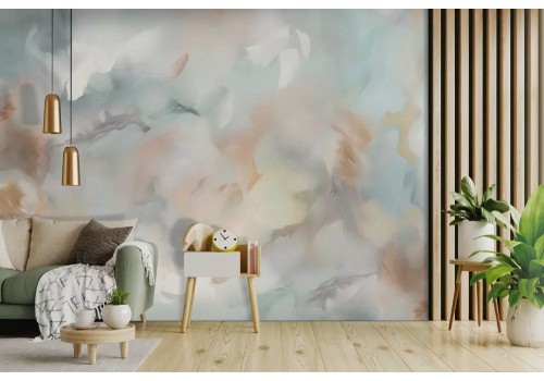 Carta da parati astratta colori pastello