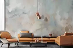 Carta da parati per soggiorno raffinata e delicata