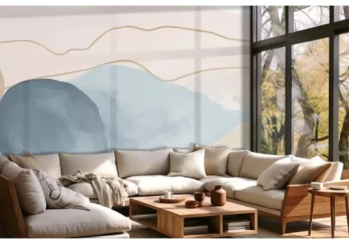 Carta da parati astratta pastello