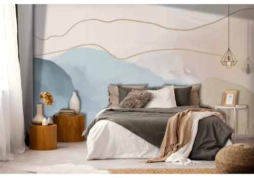 Carta da parati astratta colori pastello 2