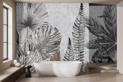 Carta da parati decorazioni tropicali