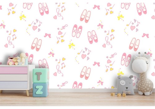 Ballerina slippers wallpaper decoration 2