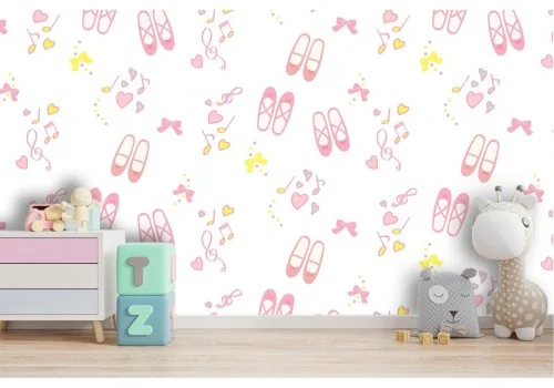 Ballerina slippers wallpaper decoration 2