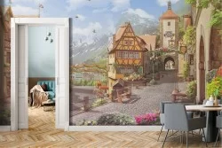 Fantasy City and Dark Landscapes Wallpaper