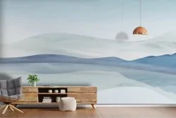 Carta da parati onde eleganti per un look raffinato