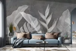 Foglie stilizzate per un look elegante