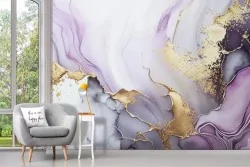 Carta da parati effetto marmo per un tocco lussuoso