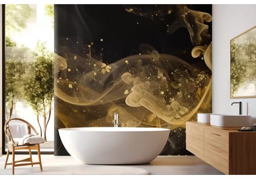 Carta da parati oro astratto