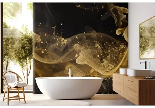 Carta da parati oro astratto