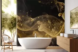 Carta da parati oro astratto