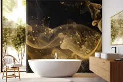 Carta da parati oro astratto