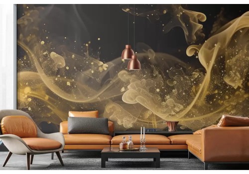 Carta da parati oro astratto 2