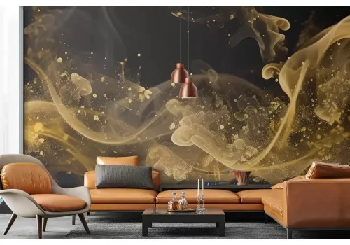 Carta da parati oro astratto 2