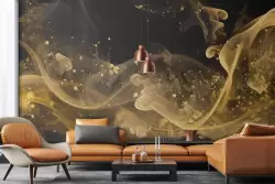 Atmosfera lussuosa con flussi dorati