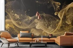 Atmosfera lussuosa con flussi dorati