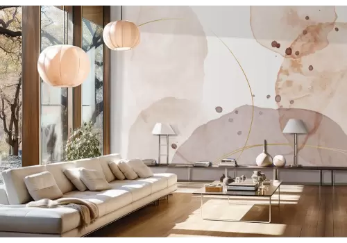 Carta da parati pastello design astratto