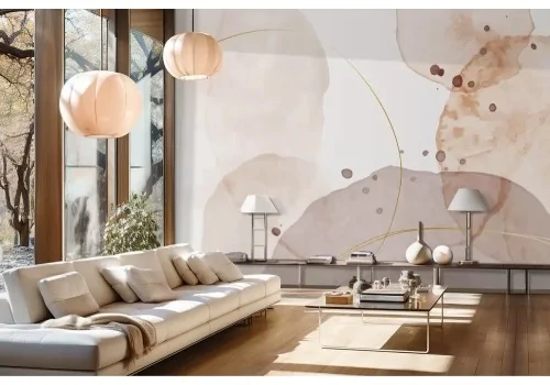 Carta da parati astratta pastello