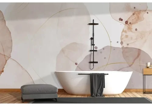 Carta da parati pastello design astratto 2