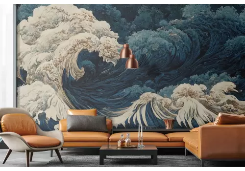 Carta da parati onde in movimento 2