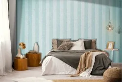 Vintage Stripes and Waves Wallpaper