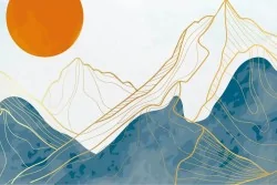 Eleganza moderna in toni di blu