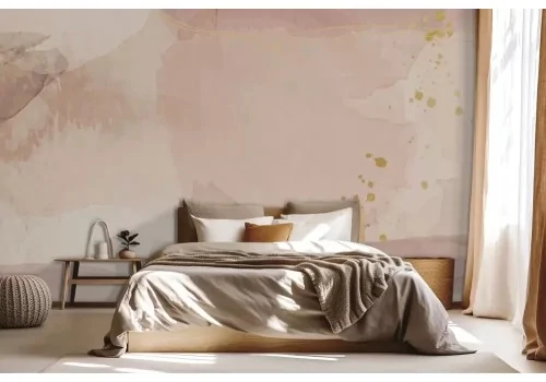 Carta da parati astratta toni rosa