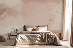 Carta da parati sfumature rosa astratte