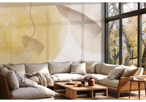 Carta da parati astratta colori caldi pastello