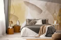 Carta da parati: decorazioni con sfumature beige per ambienti moderni