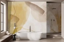 Carta da parati astratta sofisticata e accogliente