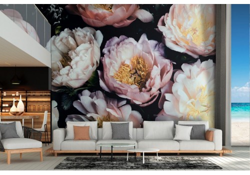 Wallpaper composition refined flowers nature