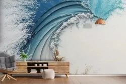 Carta da parati onde dinamica e moderna