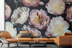 Wallpaper composition refined flowers nature