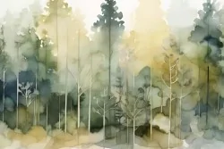 Porta la natura in casa con questa carta da parati foresta