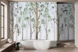 Rinfresca i tuoi spazi con la carta da parati foresta verde