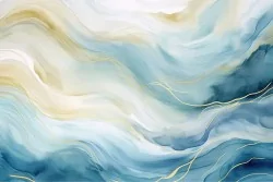 Decora con la bellezza delle onde dipinte