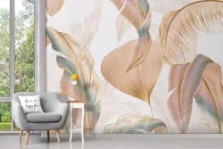 Carta da pareti foglie tropicali