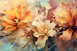 Decorazioni murali acquerello floreale per un tocco di classe