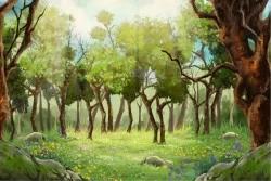 Carta da Parati Bambini Paesaggi e Natura Fantasy e Dark Paesaggi