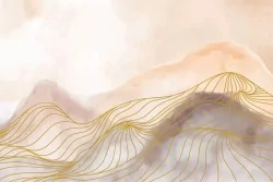 Eleganza moderna con monti dorati