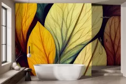 Carta parati foglie: stile naturale e moderno in un'unica decorazione murale