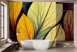 Carta parati foglie: stile naturale e moderno in un'unica decorazione murale