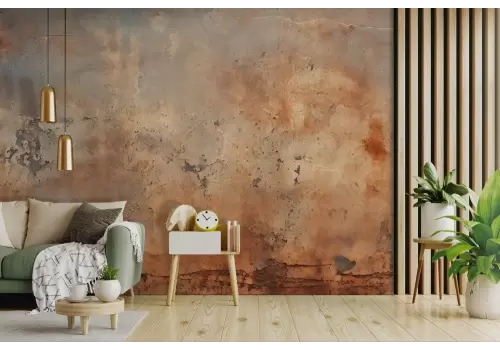 Carta da parati ruggine su superficie di metallo